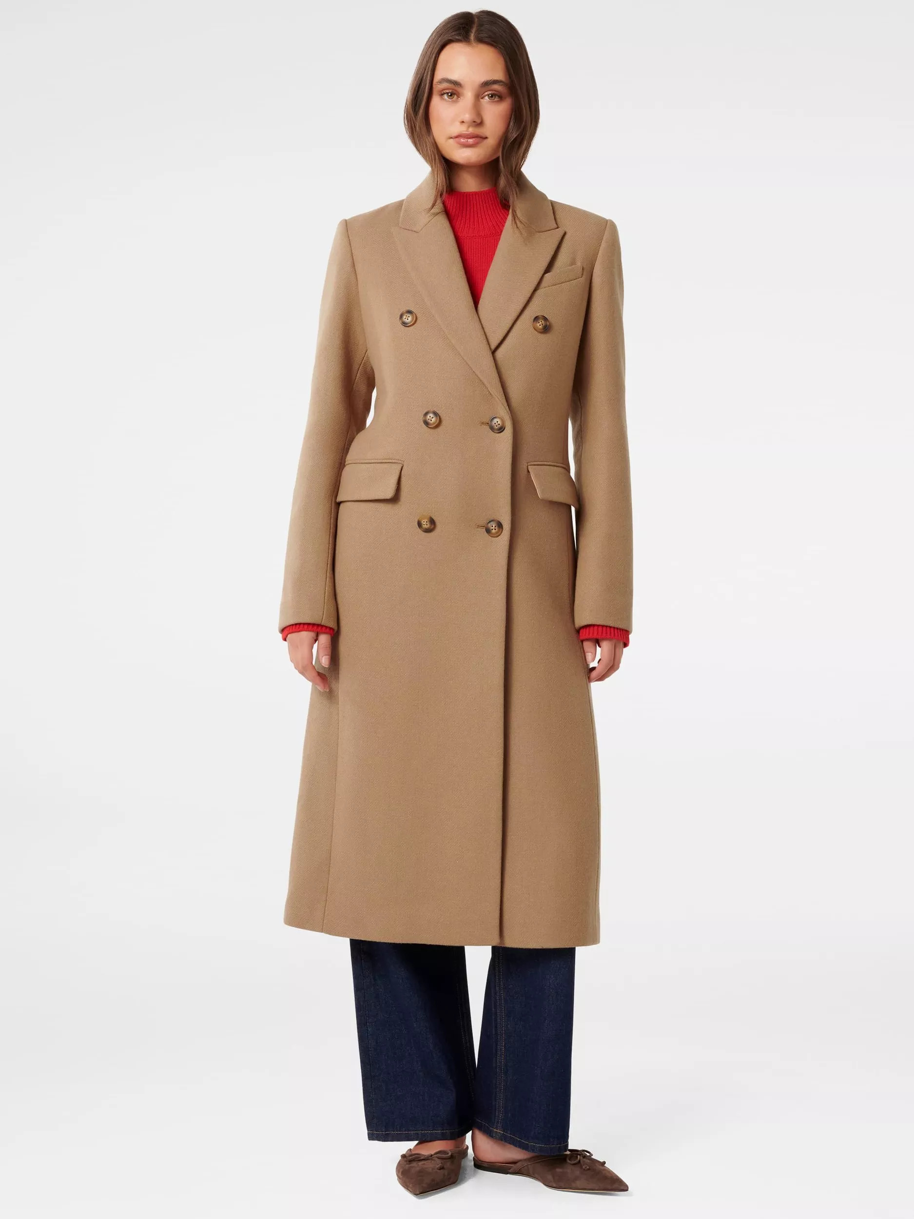 Forever New Chandelle Double Breasted Coat | John Lewis (UK)