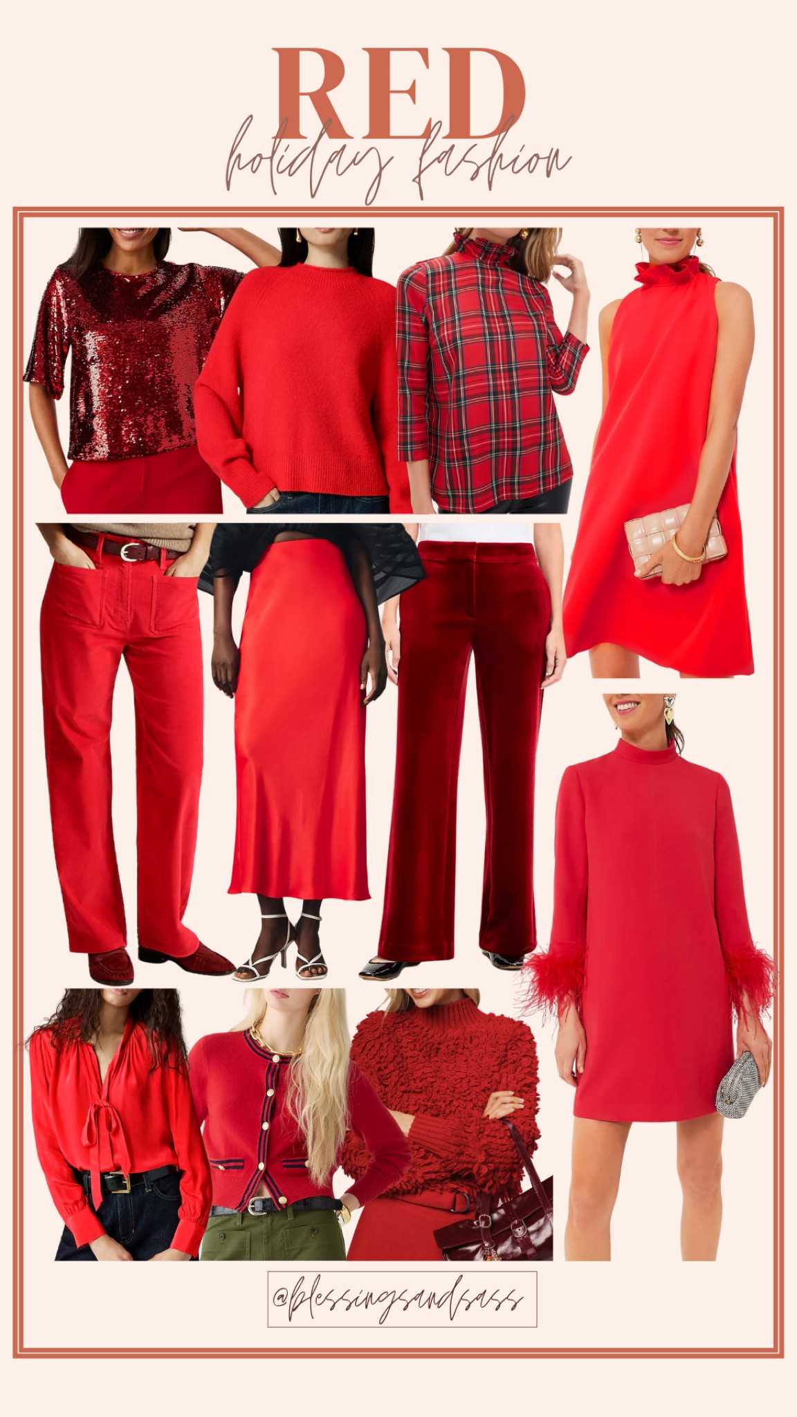 Red holiday fashion ❤️ 

Women’s fashion, holiday fashion, Christmas fashion, holiday style, seasonal style, Christmas style, holiday, Christmas, Christmas Eve outfit inspo, new years outfit inspo, ootd, outfit inspo,  sequin top, velvet pants, mini dress, maxi skirt, sweaters 



#LTKStyleTip #LTKOver40 #LTKHoliday