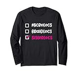 Funny Loc'd Up Sisterlocks Microlocks Checklist Dread Locs Long Sleeve T-Shirt | Amazon (US)