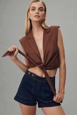 The Kit High-Rise Utility Shorts by Pilcro | Anthropologie (US)