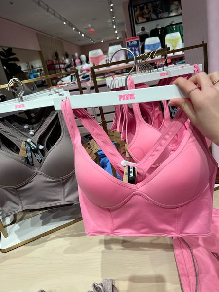 VS Pink these are so cutie! Love this corset sports bra top. 

College girl style, workout wear, gym outfit, athletic look, athletic set, loungewear, Victoria’s Secret 

#LTKunder100 #LTKunder50 #LTKFind
