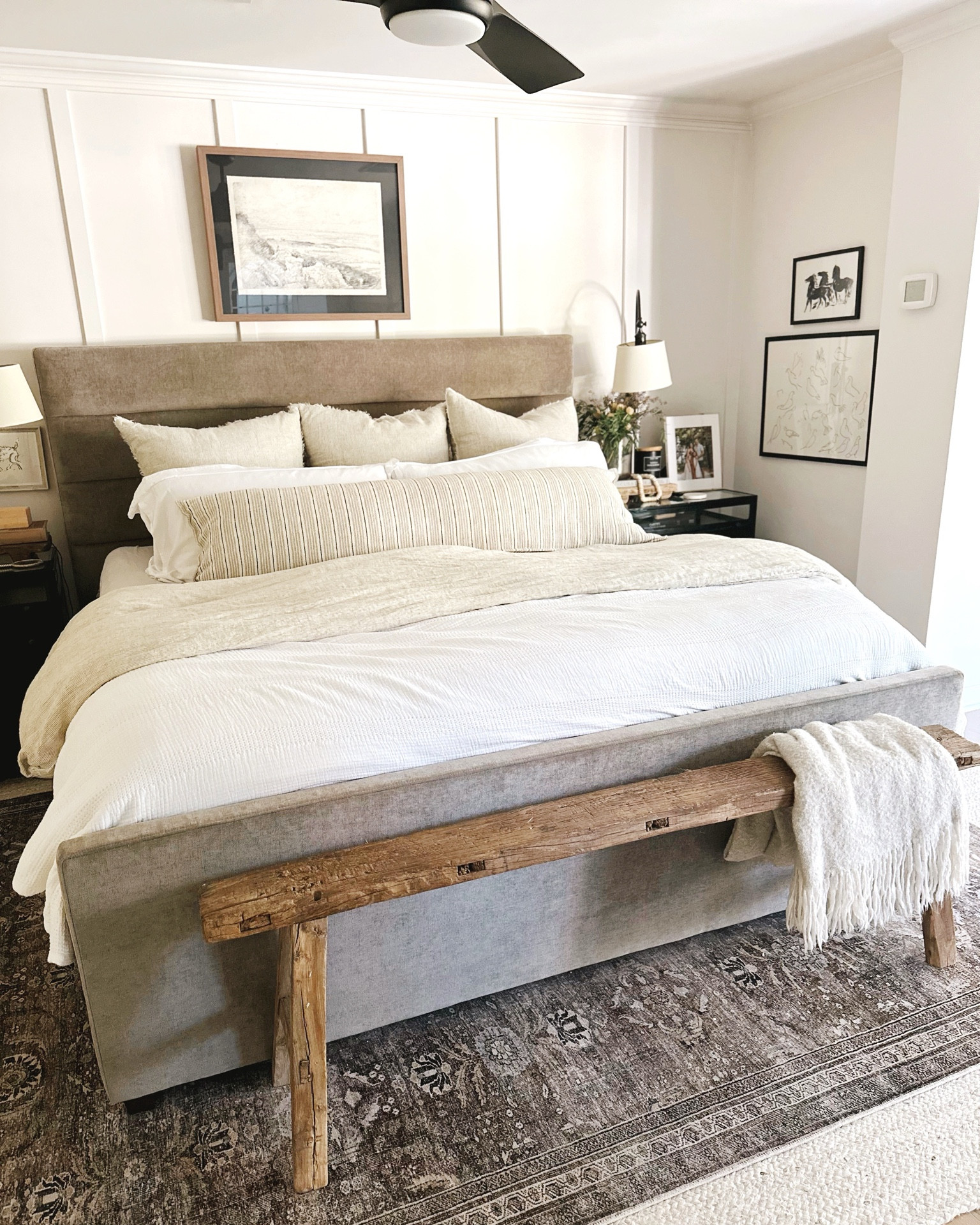 Cozy inviting bedroom decor from @wayfair- so many affordable pieces like wooden accents, faux greenery, blanket ladders, layered rugs and bedding & candles can add so much inviting warmth to a space 🤍 #bedroom #cozy #wayfair #wayfairpartner

#LTKStyleTip #LTKHome