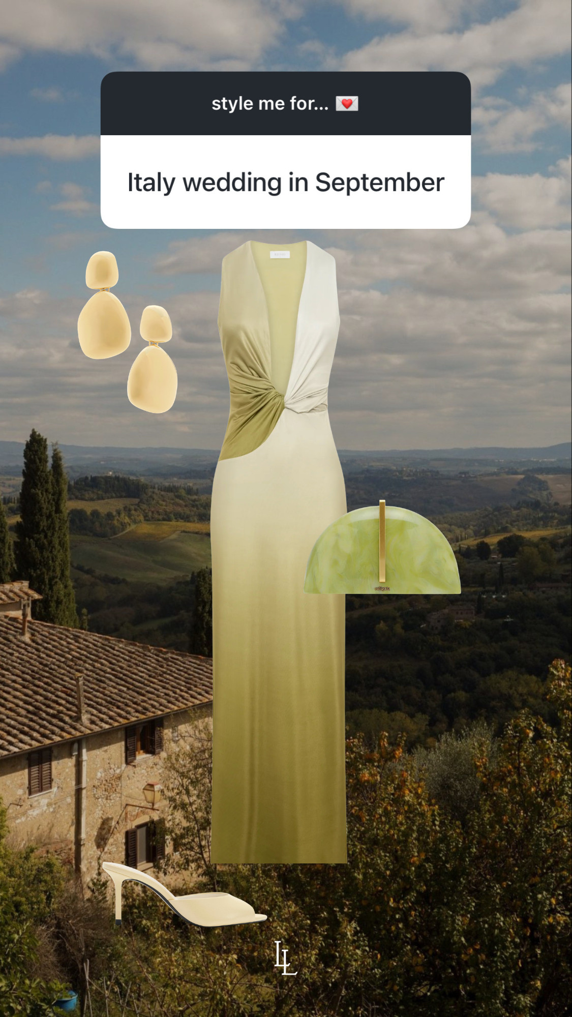style inspo for an italy wedding in september! 
Meshki, cult gaia, revolve 

 #LTKWedding