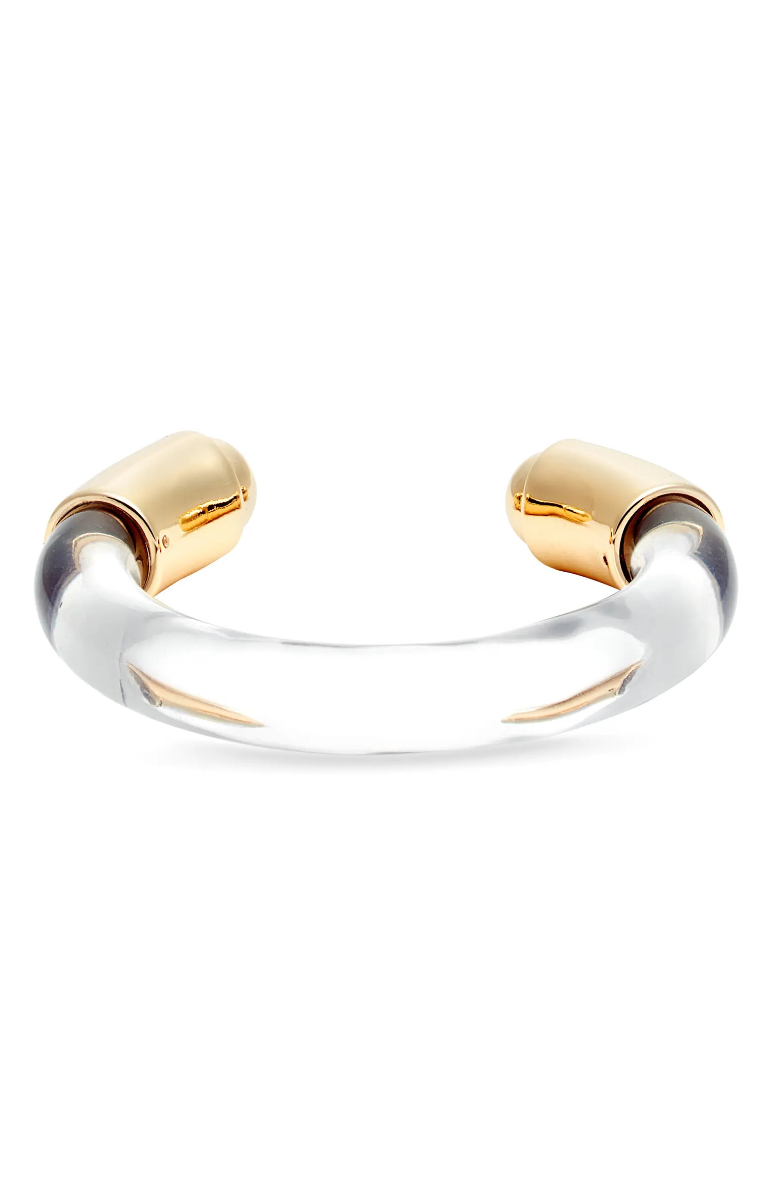 Metal Cap Resin Cuff Bracelet | Nordstrom