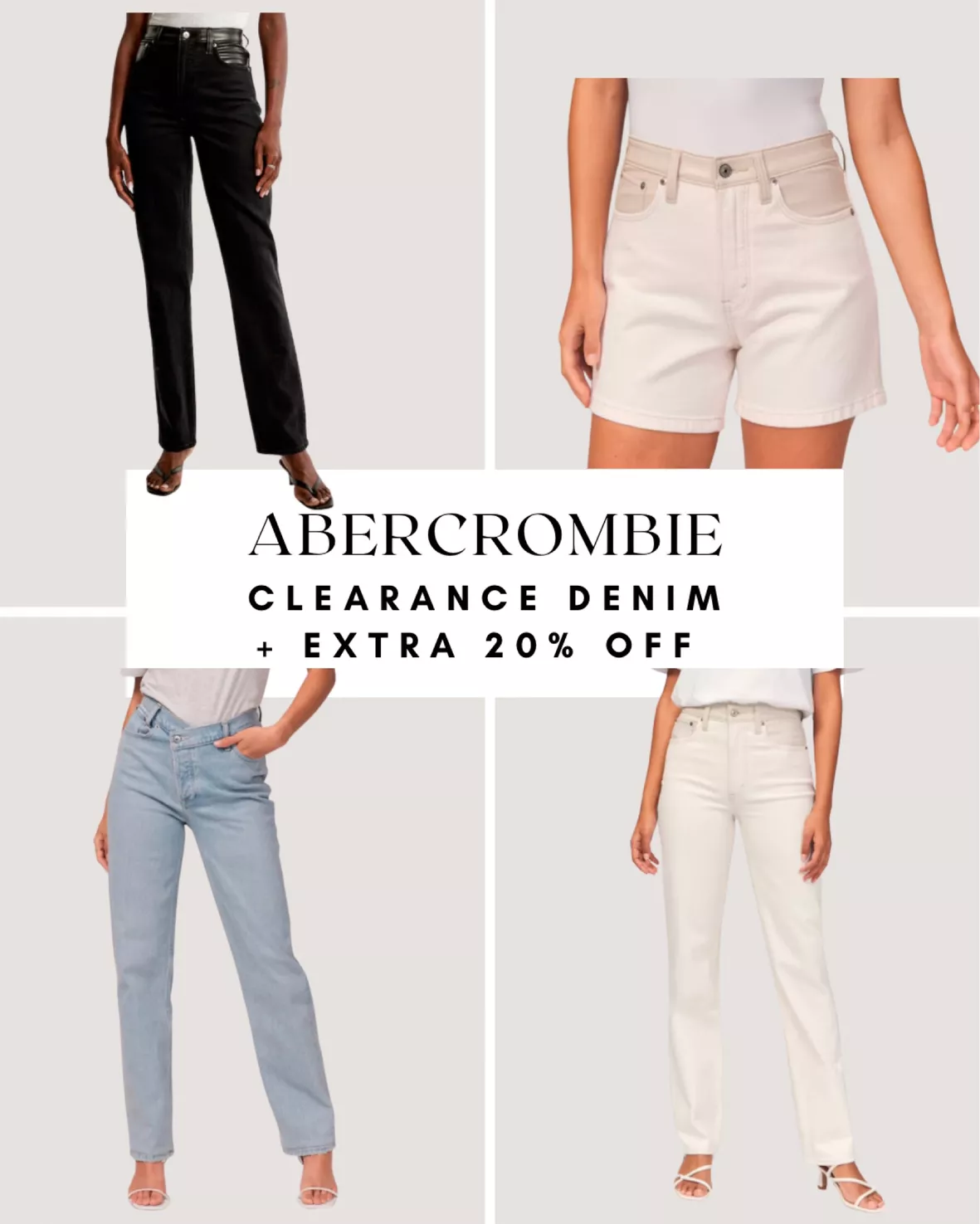 Abercrombie Try-On Haul  'Curve Love' vs Regular fit + denim first  impressions 