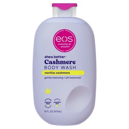 eos Shea Better Vanilla Cashmere Body Wash - Vanilla Cashmere, Creamy Gel Formula, Hyrdration for Dry Skin, 16 fl oz | Walmart (US)