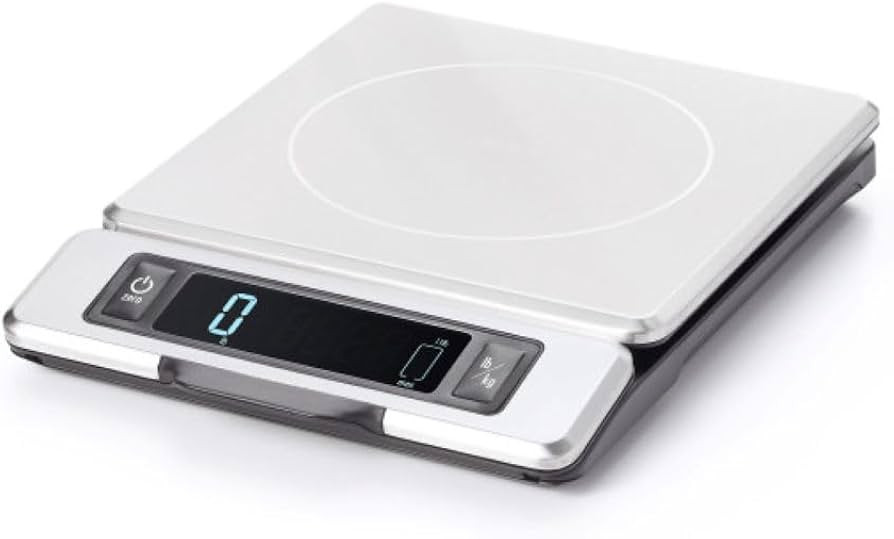 OXO Good Grips 11-Pound Stainless Steel Food Scale with Pull-Out Display | Amazon (US)