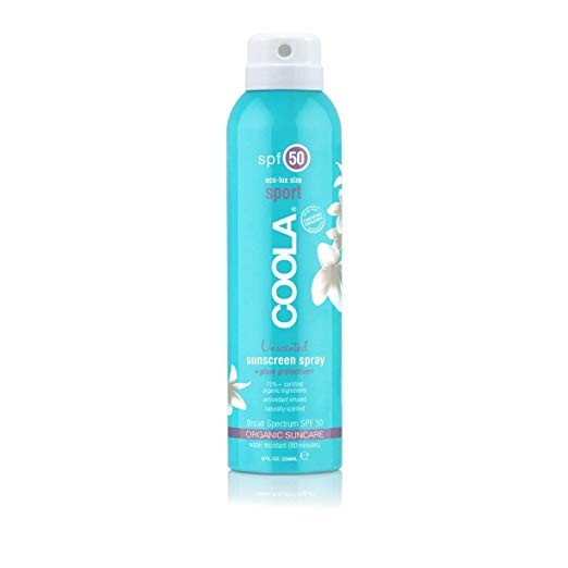 COOLA Organic Unscented Sport Sunscreen Spray | SPF 50 | Certified Organic Ingredients | Farm to ... | Amazon (US)