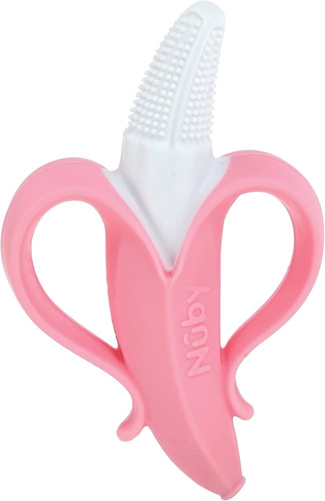 Nuby NanaNubs Banana Massaging Toothbrush - Baby Teething Toy - 3+ Months | Amazon (US)