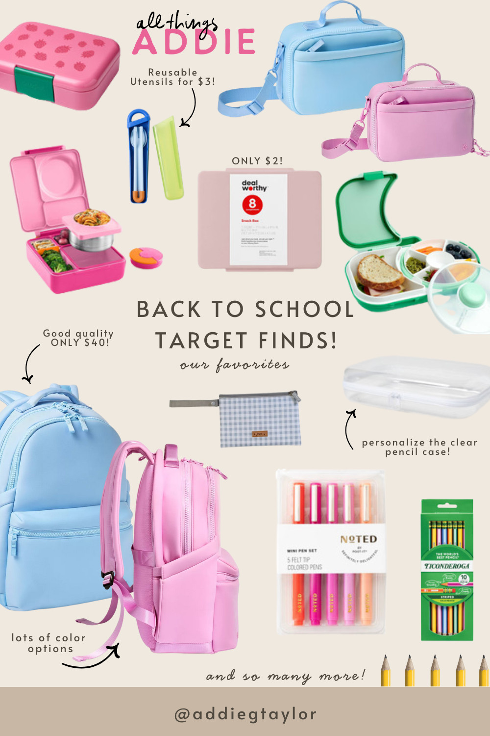 Back-to-School Target Finds for a Stylish Start!  Target never misses and these back-to-school finds are no exception! 🎒✨ From backpacks and lunch gear and school supplies, I’ve rounded up all the cutest and most practical must-haves in one place.  

 