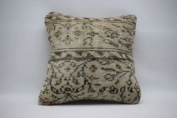 carpet pillow 18x18 handwoven rug pillow bohemian pillow  rug pillow decorative rug pillow home d... | Etsy (US)