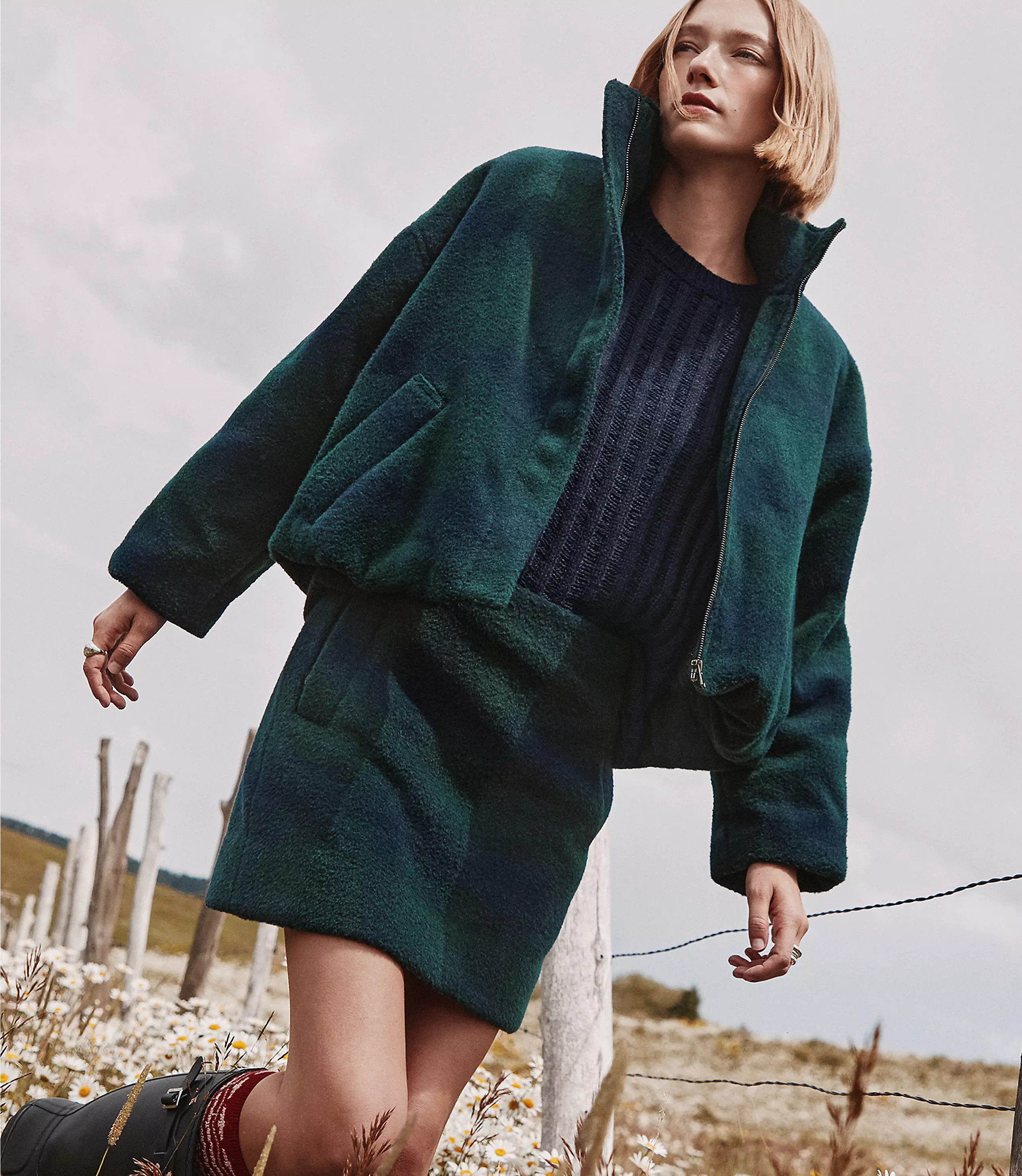 Plaid Welt Pocket Mini Skirt | LOFT