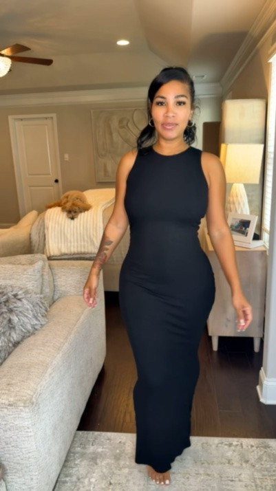 A maxi with built in shape wear … oh lala #shoptutuslookhere