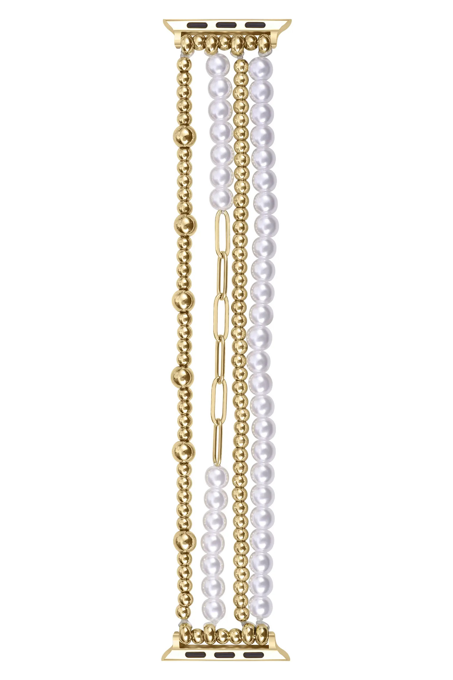 Penny Goldtone Beaded Apple Watch® Watchband (Women) | Nordstrom | Nordstrom