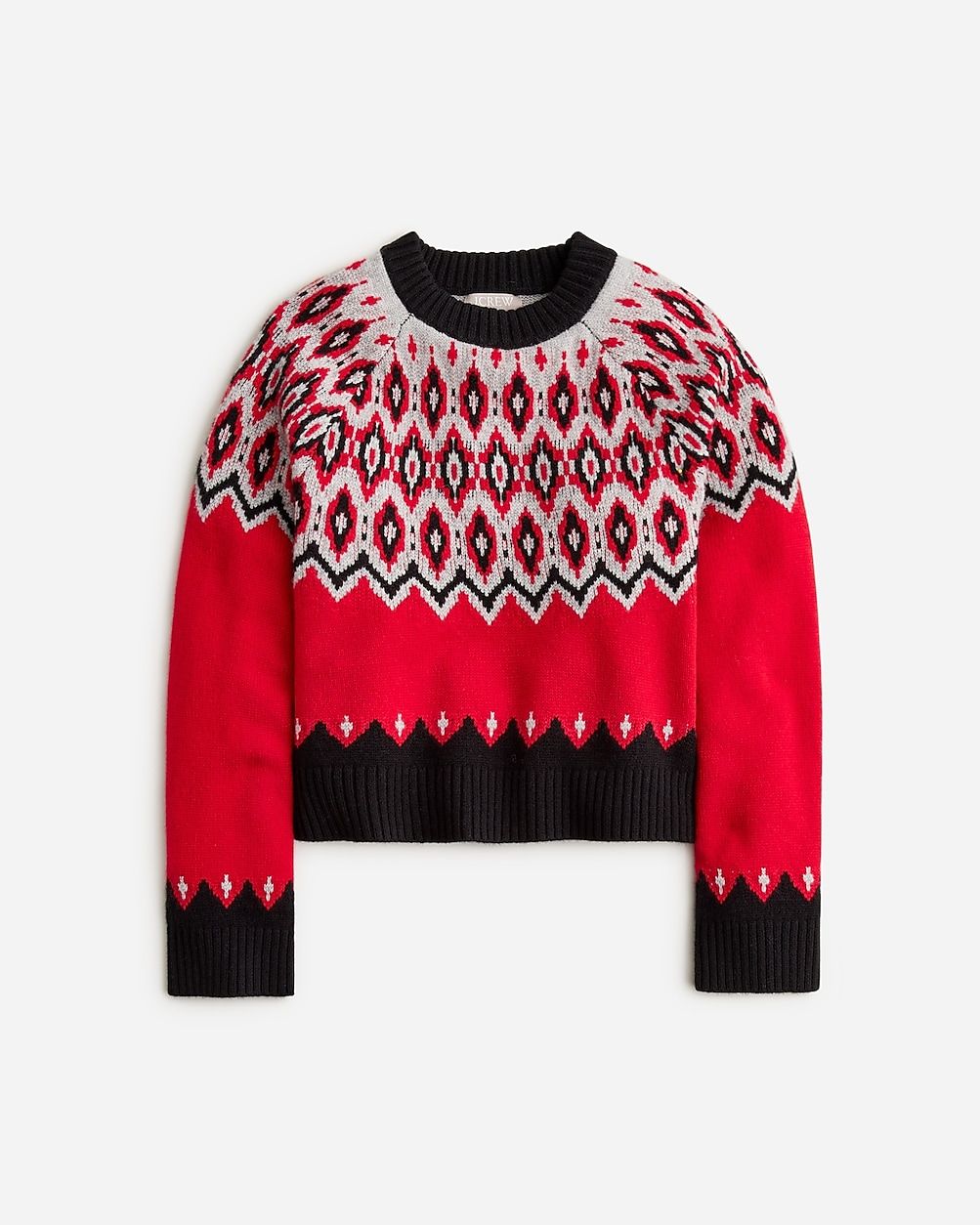 Cashmere Fair Isle relaxed sweater | J.Crew US