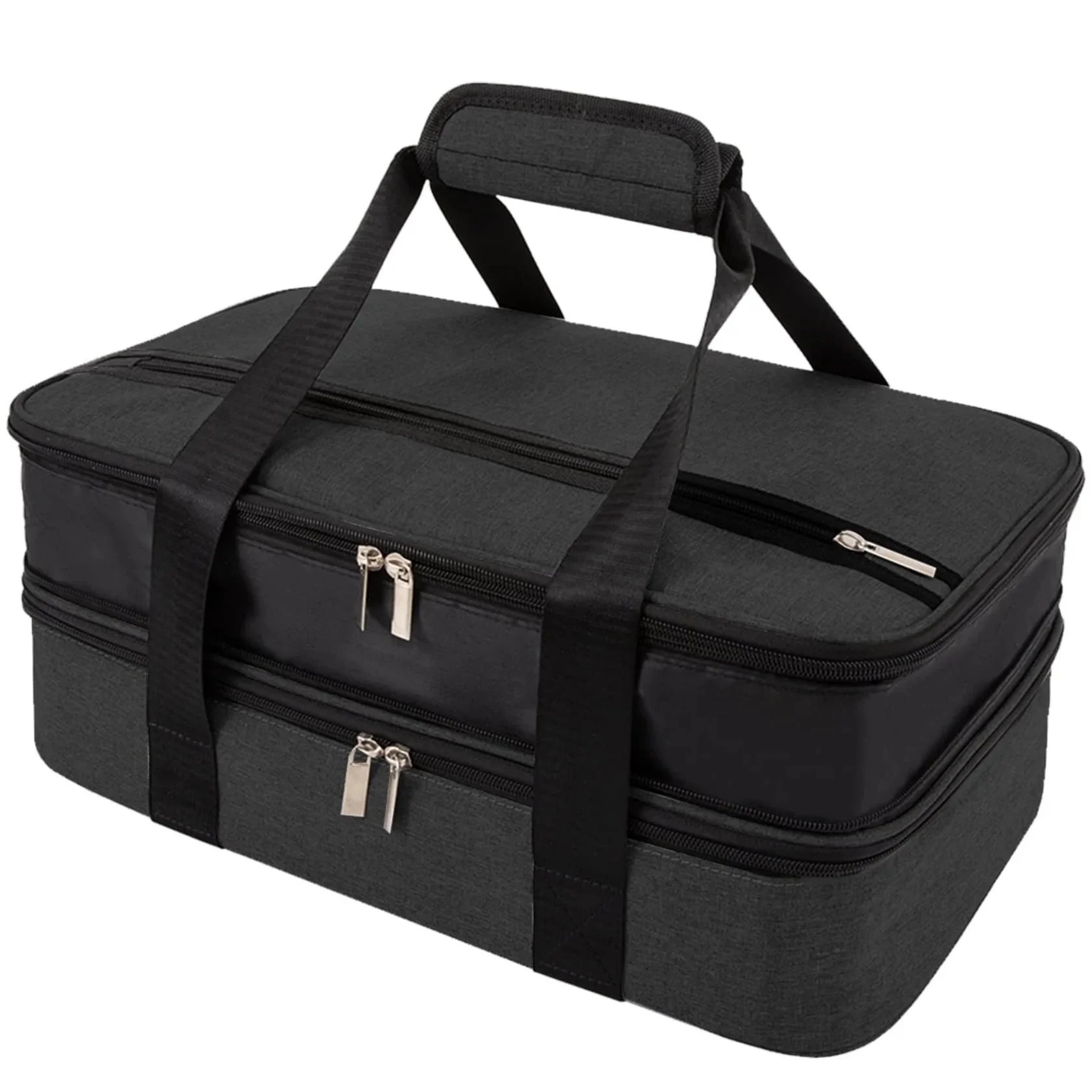 Numjaw Casserole Carrier for Hot or Cold Food, Expandable Insulated Double Casserole Carrier, Fit... | Walmart (US)