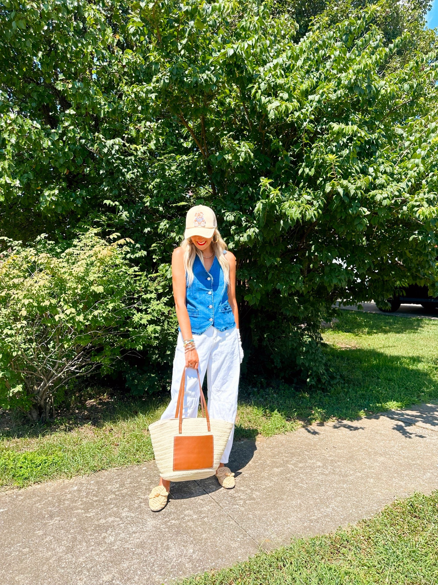 Denim on denim! ☕️👖🧸🫶🏼 the top is backless! 

#LTKFindsUnder100 #LTKFindsUnder50 #LTKStyleTip