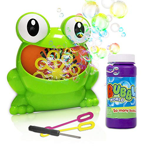 ToyerBee Bubble Machine- Automatic Bubble Maker with Bubble Solution& 2 bubble wands, 800+ Bubbles p | Amazon (US)