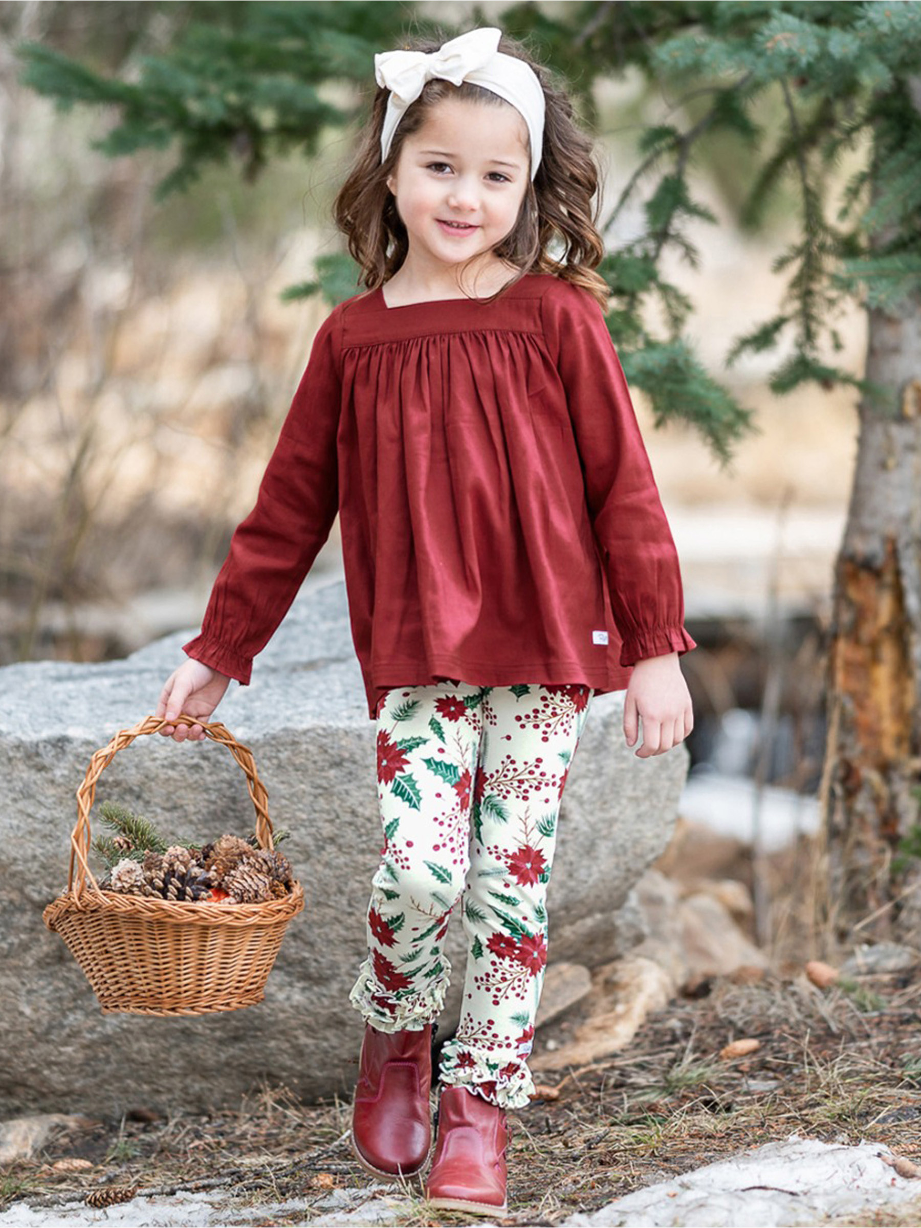 Printed Ruffle Leggings | RuffleButts / RuggedButts