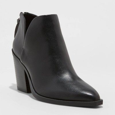 Women's Beatrix Cut Out Heeled Bootie - A New Day™ | Target