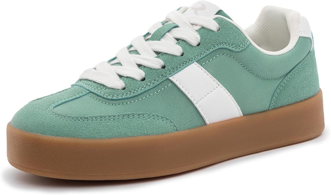 Rihero Platform Sneakers for Women Comfortable Fashion Retro Sneakers Casual Non-Slip Tennis Walk... | Amazon (US)