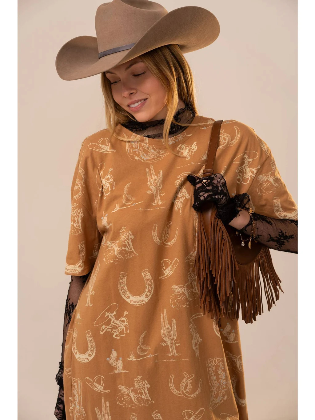 Western Front T-Shirt Dress | Lilla & Beth