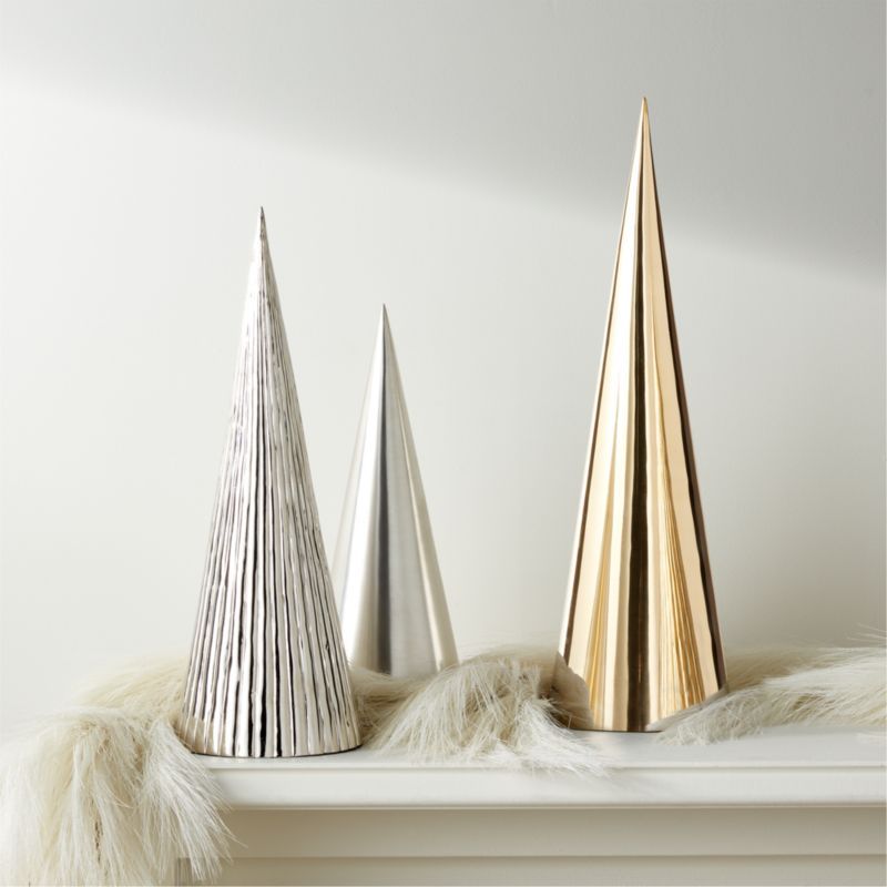 Modern Metallic Mantel Decor Set | CB2 | CB2