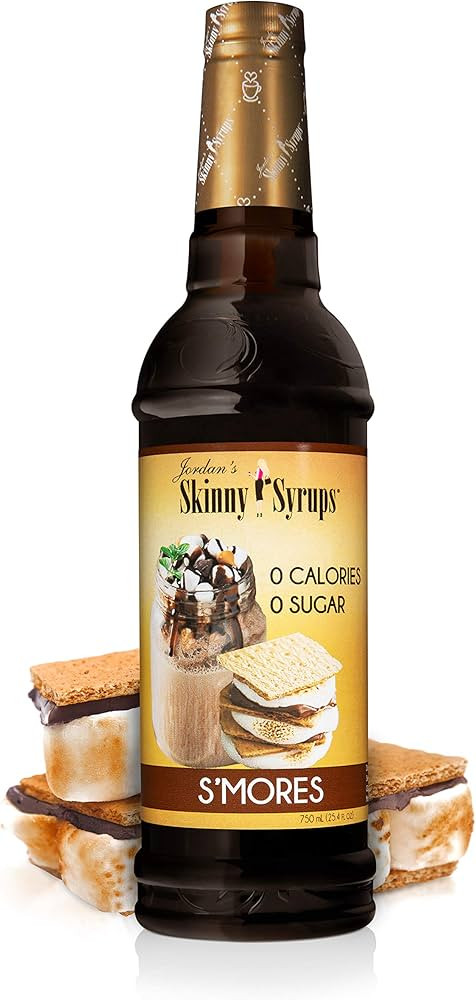 Jordan's Skinny Syrups Sugar Free Coffee Syrup, Smore's Flavor Drink Mix, Zero Calorie Flavoring ... | Amazon (US)