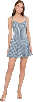 Avec Les Filles Women's Drop Waist Shirting Mini Dress | Amazon (US)