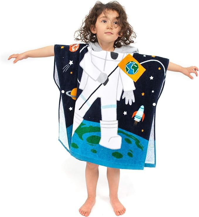 Toddler Hooded Beach Towel Coverup Cape Kids 100% Cotton Soft Quick Dry Absorbent Use for Swim Po... | Amazon (US)