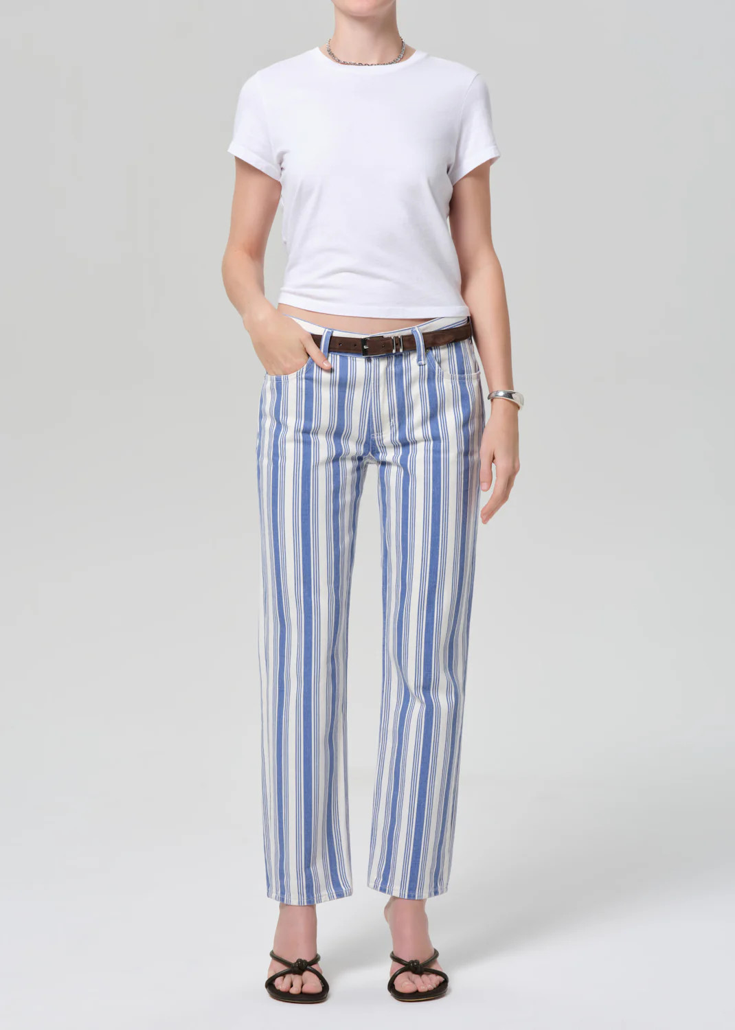 Anissa Straight Leg in Mar Stripe | Citizens of Humanity
