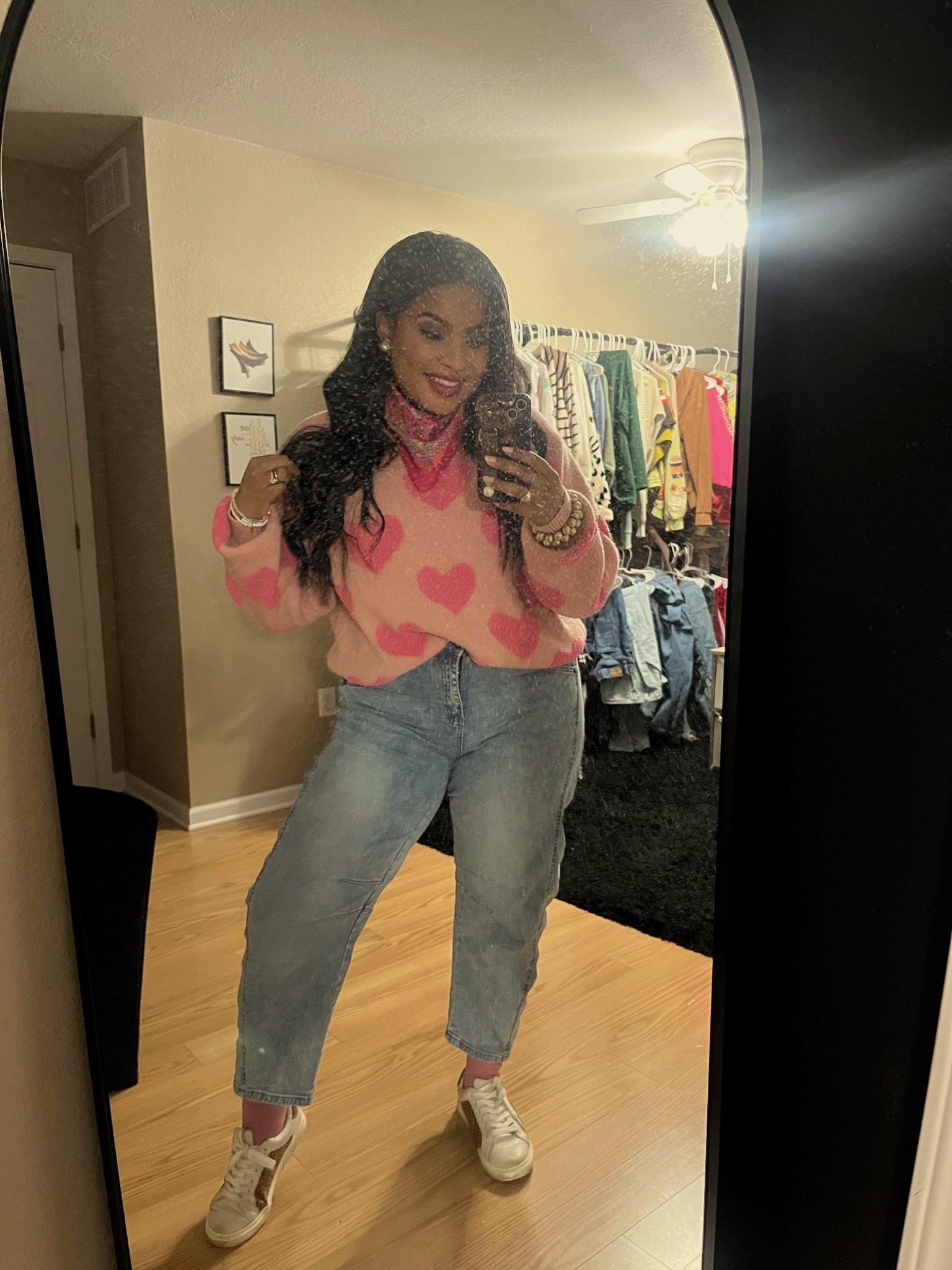 TUESDAY OOTD
PINK + HEARTS 
on Tuesdays my school gets to also wear jeans YAY

comfy cozy and cute and loved the pop of color the bandana brought 

#LTKTeacher

#LTKdayinmylife #LTKValentine #LTKootd