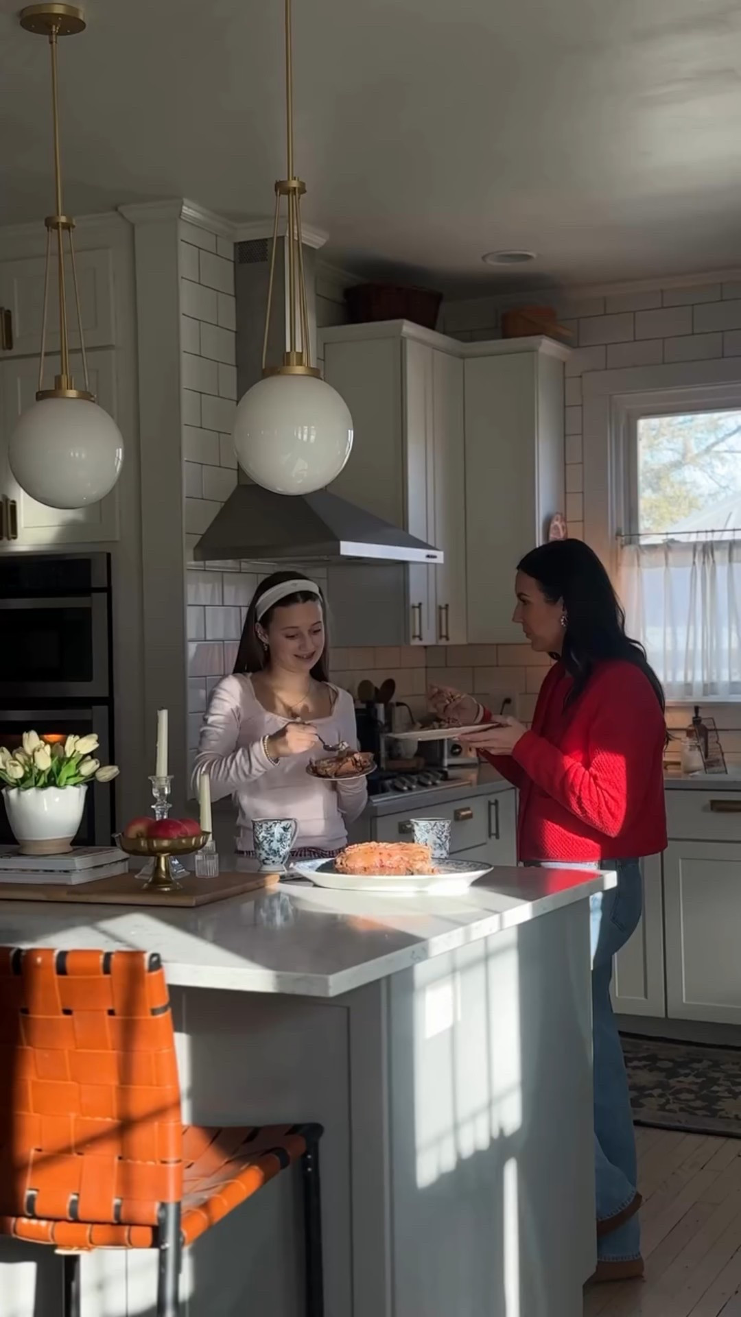 V-Day Inspired: Strawberry Glaze Cake 🍰🍓 this recipe came from @nurturednutrition_ 

Her full recipe is below, followed by a few things I would have done slightly different the next time I make this 😍

For the Bread
	•	¾ cup granulated sugar
	•	½ cup milk
	•	½ cup olive oil
	•	1 large egg
	•	1 teaspoon vanilla extract
	•	2 cups all-purpose flour
	•	2 teaspoons baking powder
	•	½ teaspoon salt
	•	2 cups diced strawberries, tossed with 2 tablespoons all-purpose flour

For the Glaze
	•	2 cups powdered sugar
	•	2 tablespoons melted butter
	•	⅓ cup finely diced strawberries
	•	½ teaspoon vanilla extract
	•	1–2 tablespoons heavy cream or milk, as needed to thin

Instructions
1.	Preheat the oven to 350°F. Grease a 9×5-inch loaf pan and set aside.
2.	In a medium bowl, whisk together the sugar, milk, olive oil, egg, and vanilla until smooth.
3.	In a separate bowl, mix together the flour, baking powder, and salt. Add the dry ingredients to the wet ingredients and stir just until combined.
4.	In a small bowl, toss the diced strawberries with the 2 tablespoons of flour. Gently fold the strawberries into the batter.
5.	Pour the batter into the prepared loaf pan and bake for 50–55 minutes, or until a toothpick inserted into the center comes out clean.
6.	Let the bread cool in the pan for 10 minutes, then transfer to a wire rack to cool completely.
7.	To make the glaze, stir together the powdered sugar, melted butter, diced strawberries, and vanilla. Add cream or milk a tablespoon at a time until the glaze reaches your desired consistency.
8.	Once the loaf has fully cooled, spoon the glaze over the top. Slice, serve, and enjoy.

*if I were to make this again, I’d probably substitute butter for olive oil. I love the way real butter tastes vs oil in cakes. 
** I’d add one more tablespoon of milk (I did 2) to thin the glaze slightly more (mine was much thicker than hers). 
*** wait a little longer to serve as it was a bit crumbly when cutting (but still just as delicious)! 

All in all, this was such a refreshing treat, perfect to celebrate with all the people you ❤️

-

#homebaked
#cozykitchen
#bakingfromscratch
#seasonalbaking
#homemadegoodness
