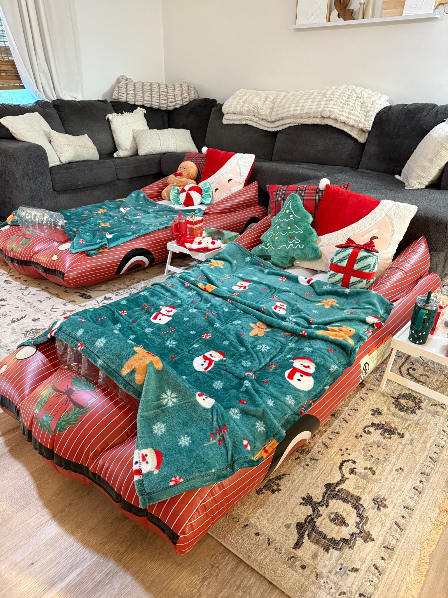Set up a Christmas movie night with me for the kids on November 1st with fun boy inflatable beds and decor, Christmas themed blankets, pillows, etc. #christmSas #kids movienight 

#LTKSeasonal #LTKHoliday #LTKKids