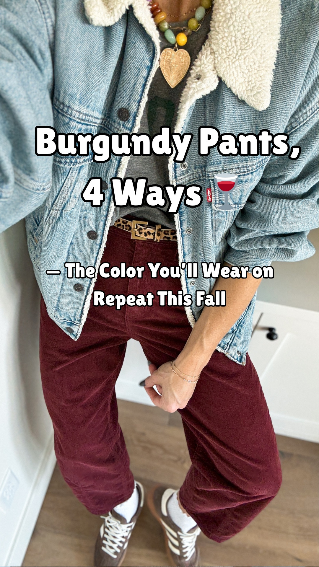 Fall color crush: BURGUNDY — here’s how I’m wearing it! 
🚨pants are on SALE through today, 11/1!
✨unfortunately the sweater I’m wearing in the beginning is old & cannot be linked.😌

SIZING ~
Pants fit tts (I’m wearing 4 regular) they come in SHORT & LONG options too👏🏽
Everything else fits TTS, except: size down in AN hoodie (it’s unisex sizing, I’m wearing a small 💜) and size up in denim button down shirt for a looser fit. ALWAYS size half size down in adidas’s.

#LTKSeasonal #LTKSaleAlert #LTKHoliday