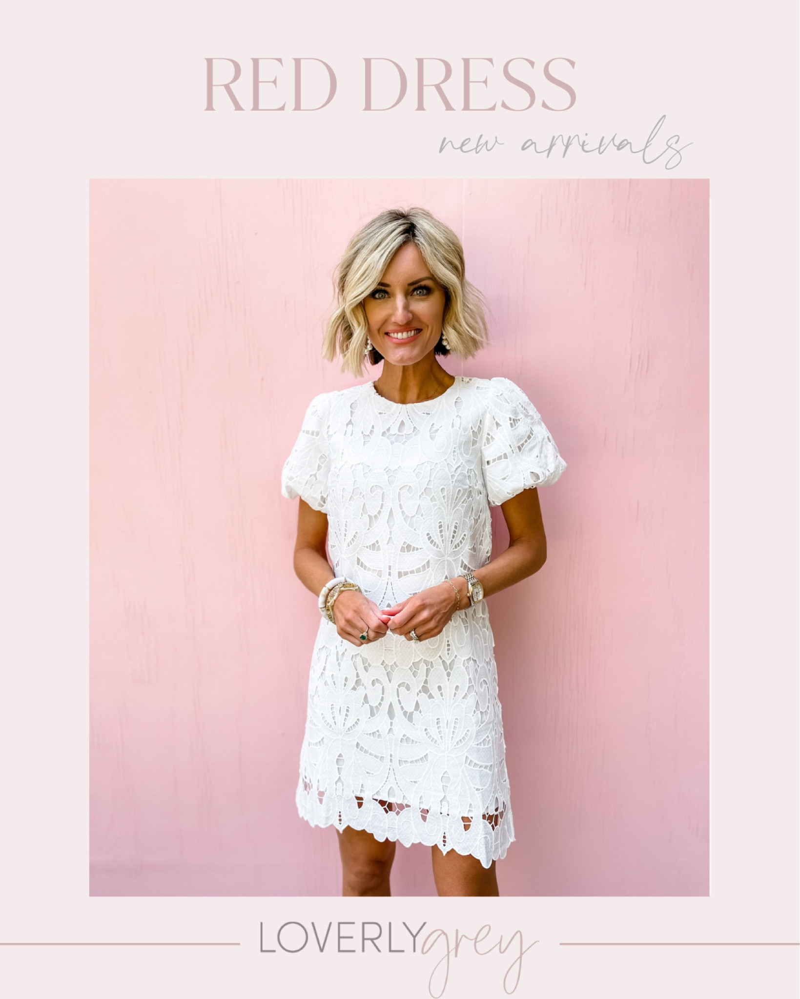 Loverly Grey is wearing an XS in the white mini dress! Would be great for a bridal shower this spring! 

#LTKSeasonal #LTKFind #LTKwedding