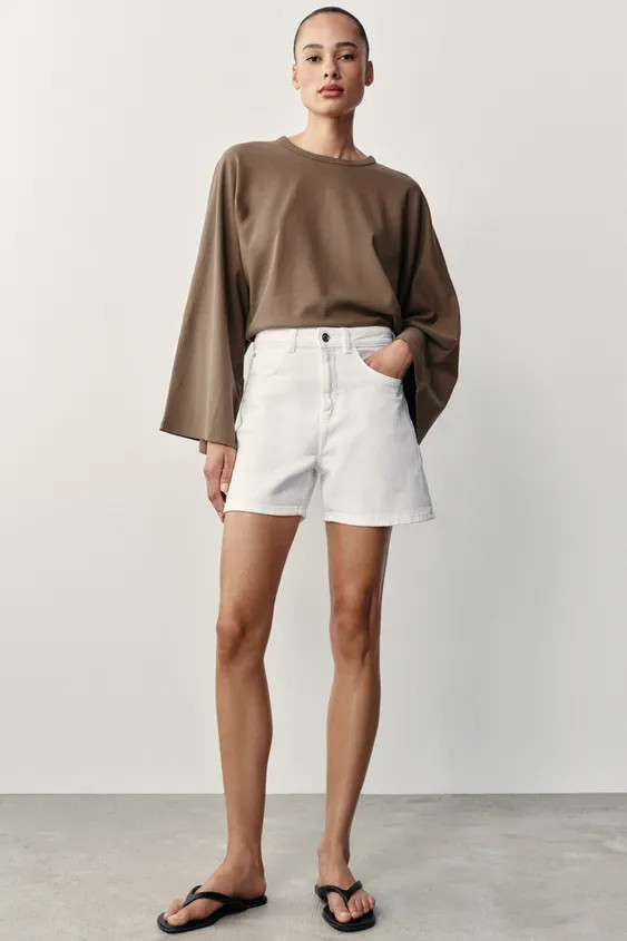 Z1975 MOM FIT SHORTS | Zara US