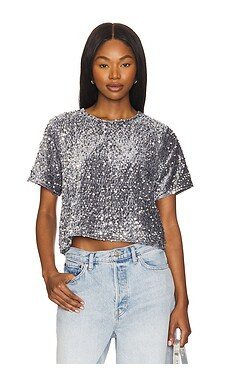 Steve Madden Cressa Top in Grey from Revolve.com | Revolve Clothing (Global)