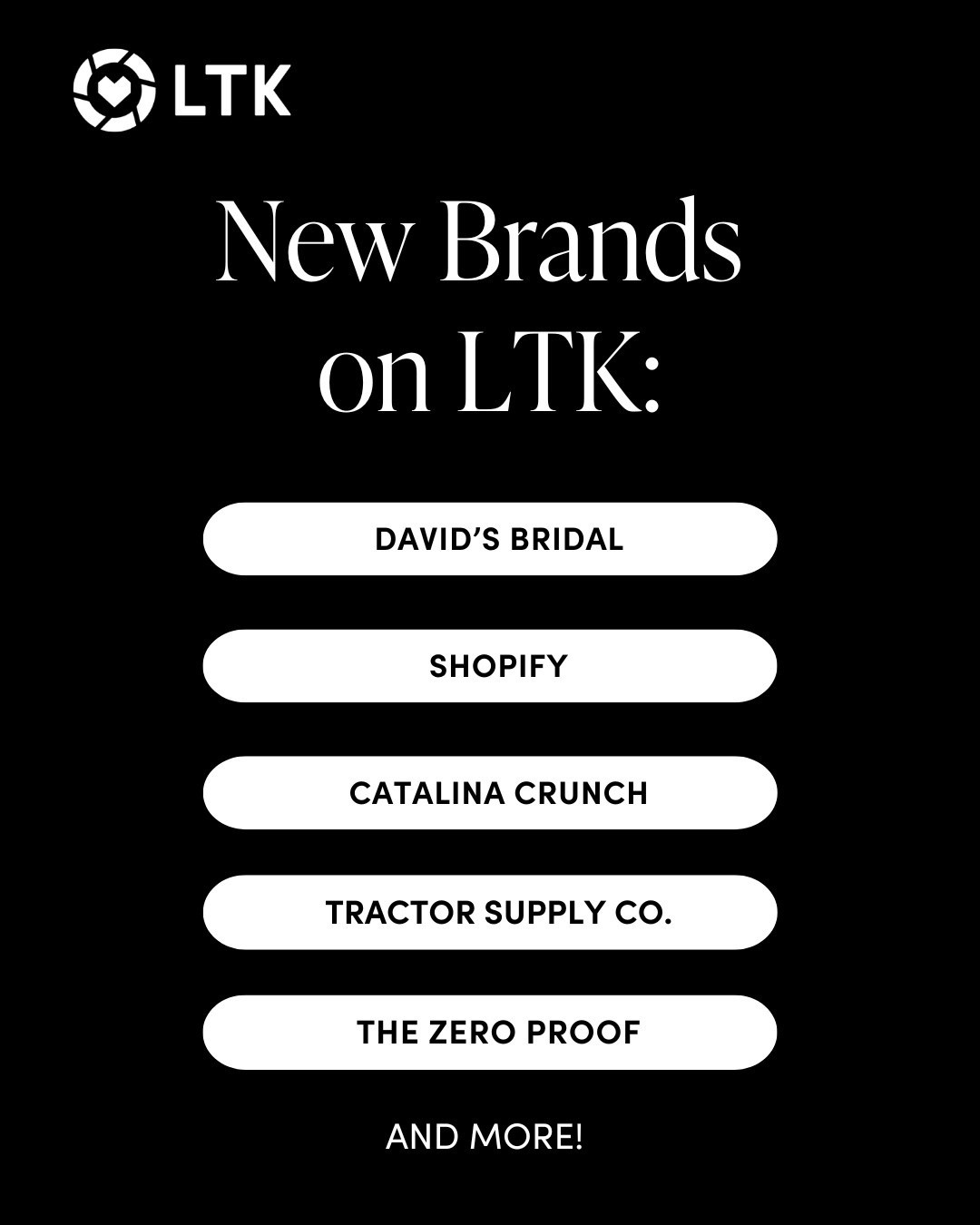 This week’s brands that are now on LTK for Creators to link to, and consumers to shop from! 