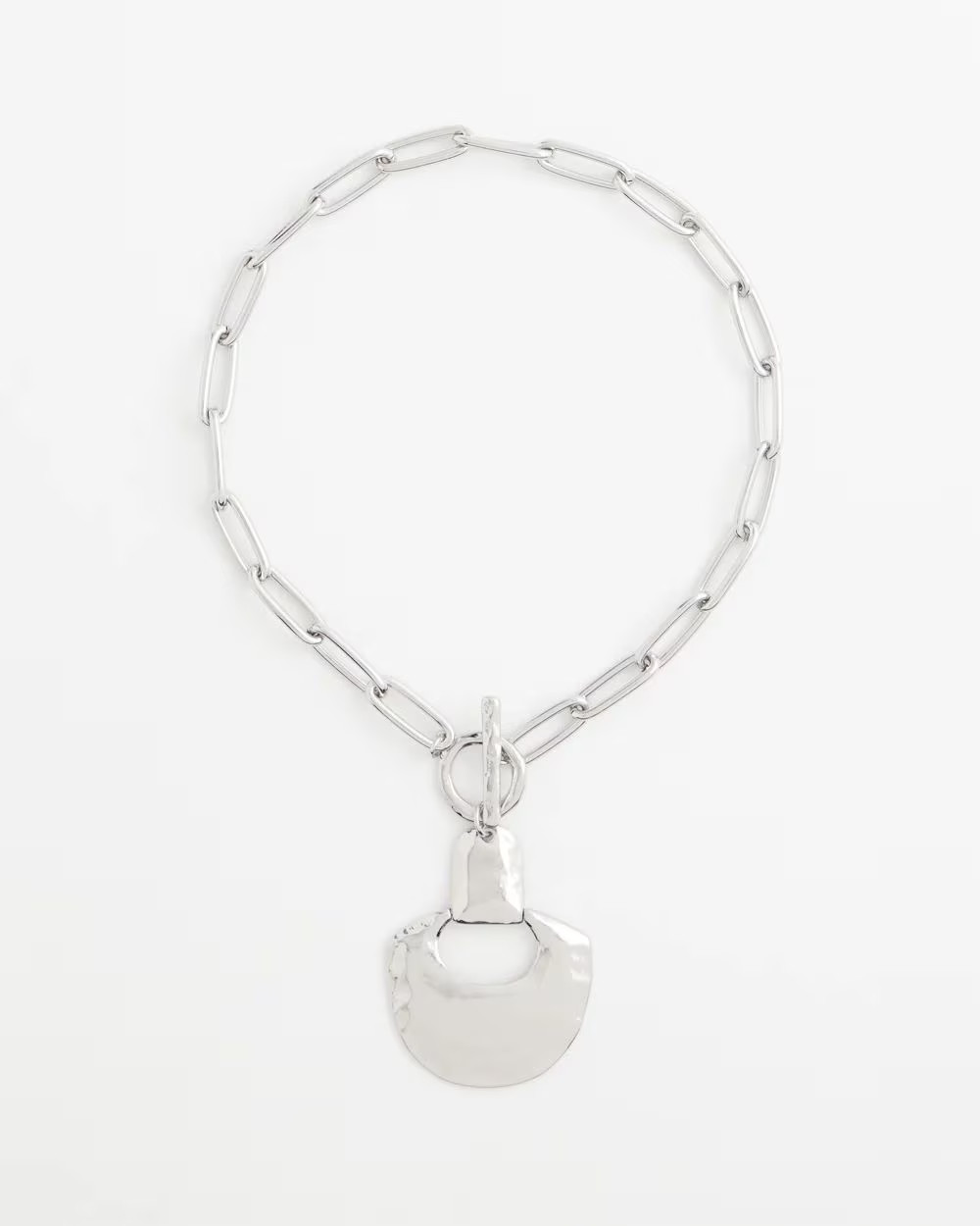 Silvertone Toggle Pendant Necklace | Chico's
