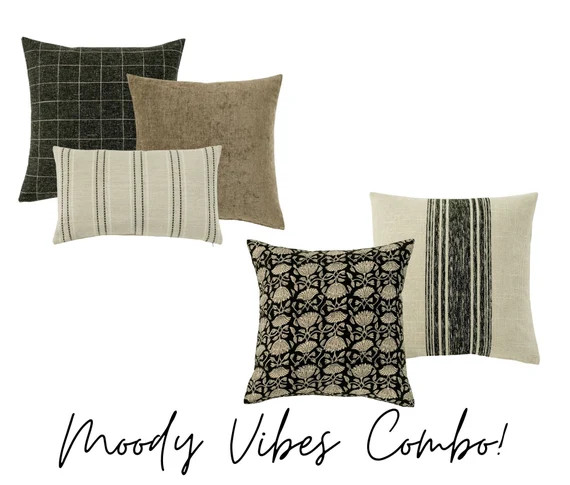 Lule and Co Curated Collection Harlow Moody Pillow Covers | Etsy | Etsy (US)