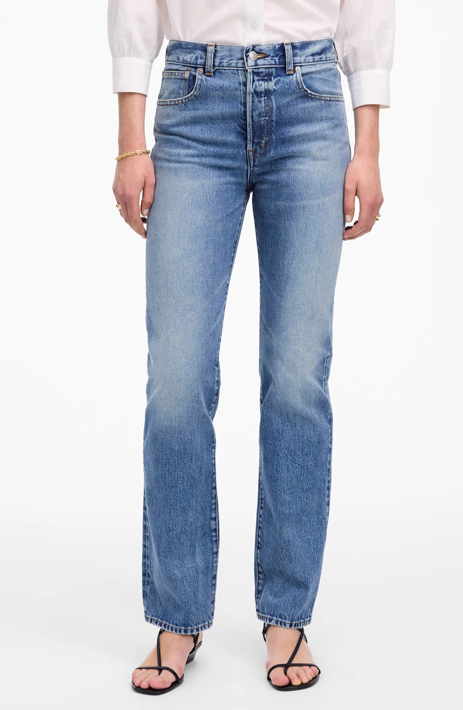 The Longline Straight Jeans | Nordstrom