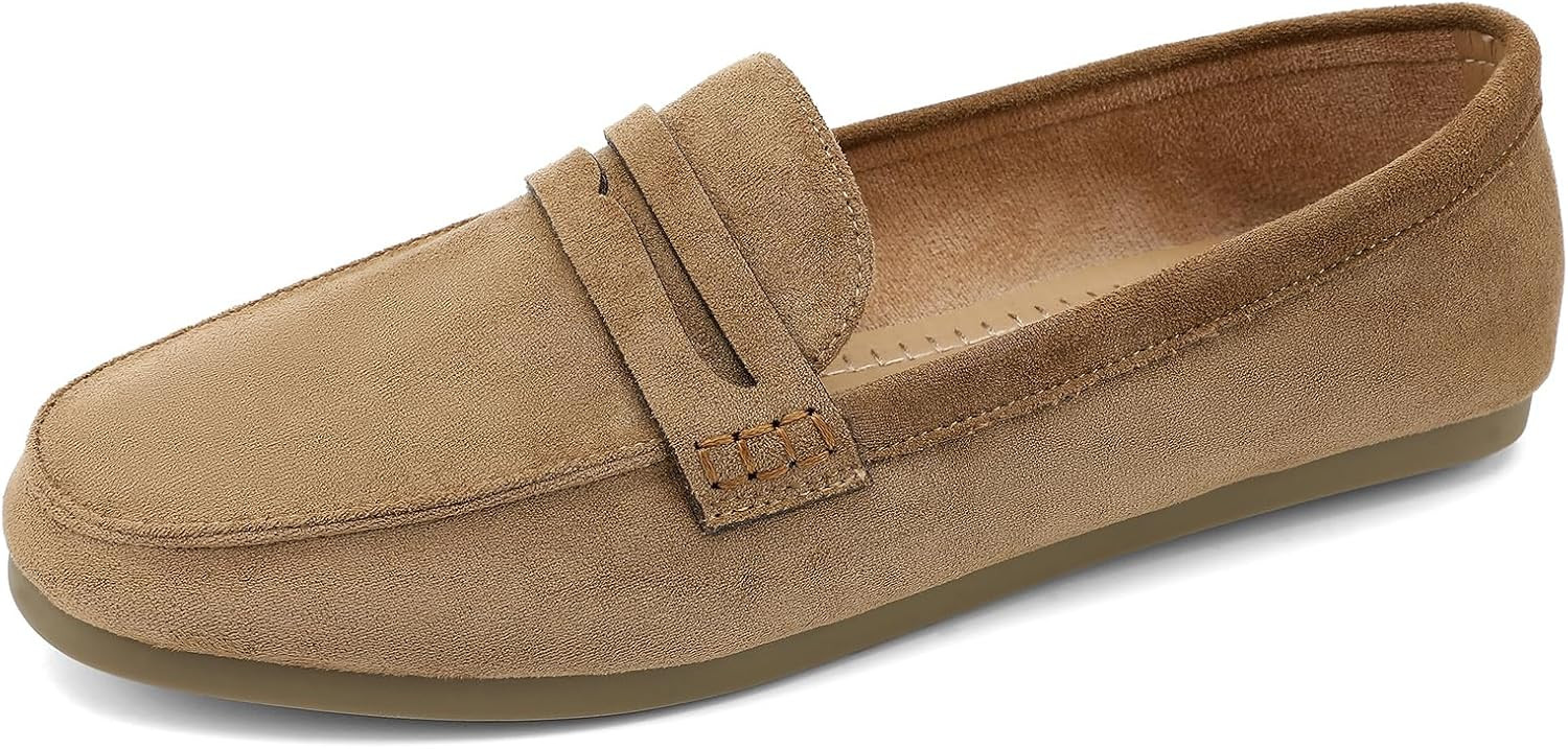 UBFEN Womens Penny Loafers Comfortable Walking Flats | Amazon (US)