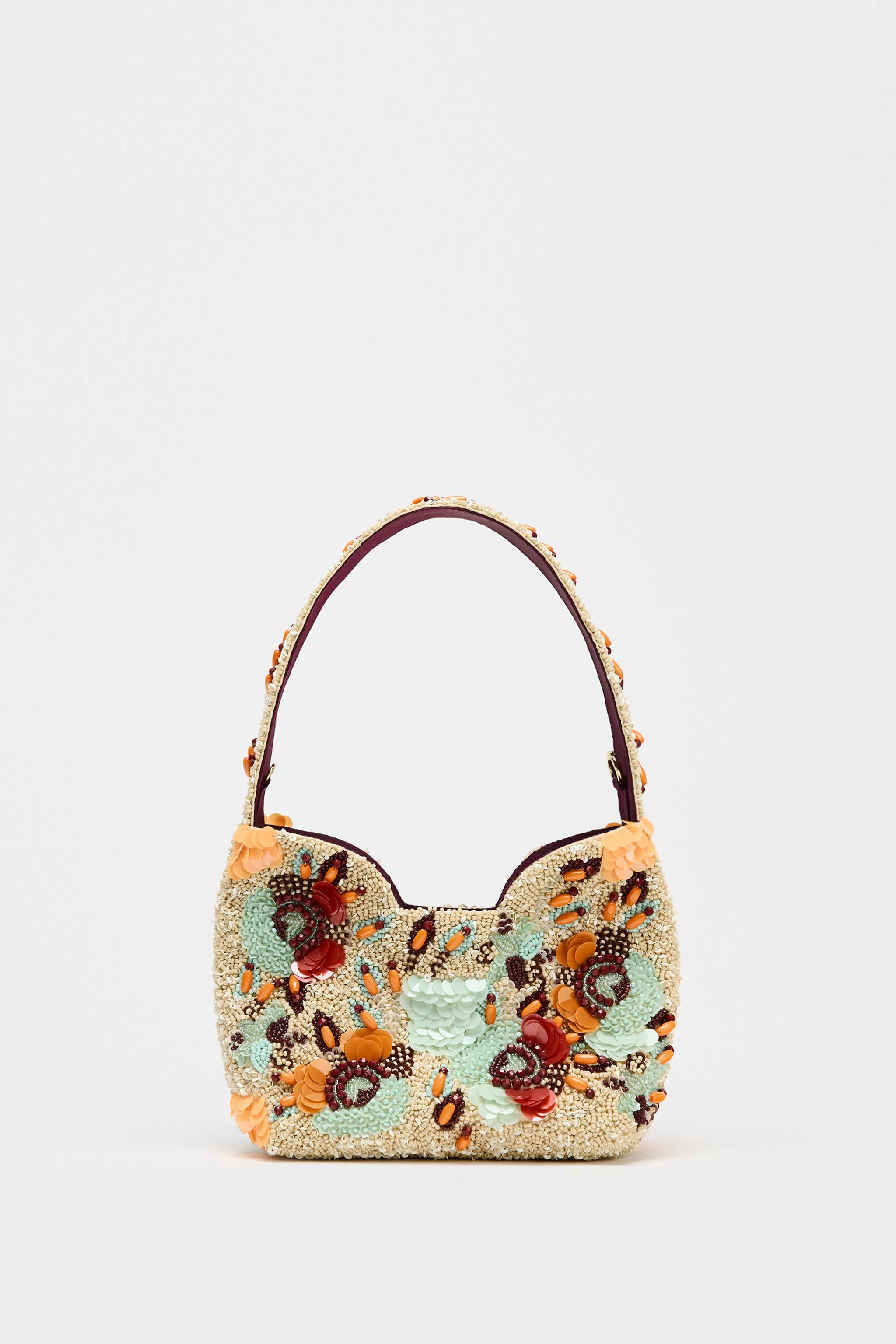 BEADED MINI BUCKET BAG | Zara US