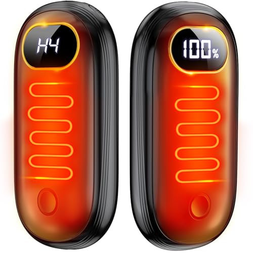 Hand Warmers Rechargeable - Electric Hand Warmers 2 Pack with Dual-Sided Heating for 15Hrs Warmth, LED Display & Flashlight, Hunting Essentials, Christmas Gifts for Man Women Raynauds Golf | Amazon (US)