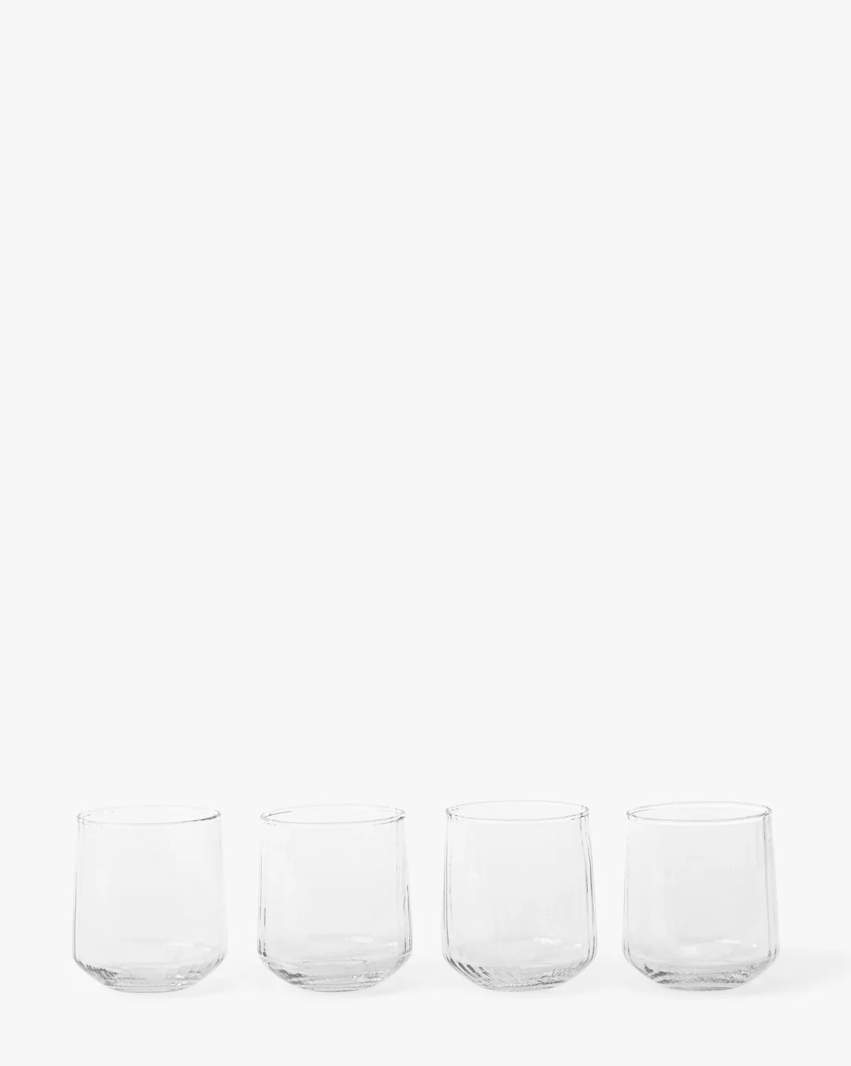 Ribbed Short Drinking Glasses (Set of 4) | McGee & Co. (US)