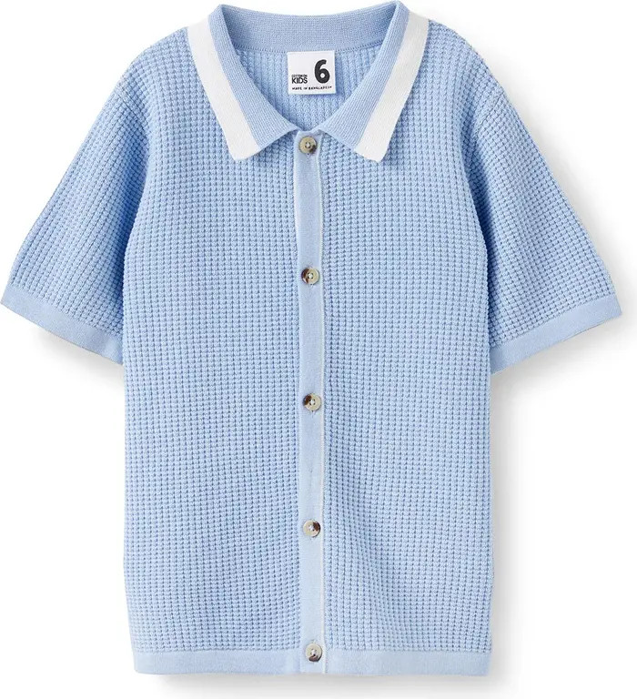 Kid's Knitted Short Sleeve Shirt | Nordstrom