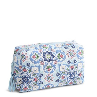 Vera Bradley Lisbon Sky Medallion Essential Medium Storage Travel Pouch - Light Blue | Target