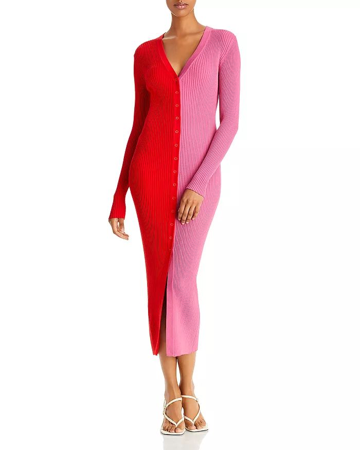 Shoko Color Block Ribbed Sweater Dress | Bloomingdale's (US)