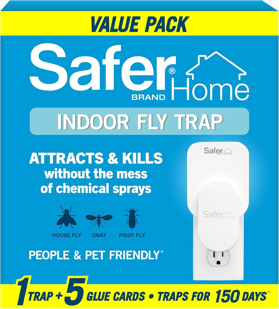 Safer Home Indoor Plug-in Fly Trap - SH502-1R5SR - Effective Fruit Fly Traps for Indoors, Gnat Tr... | Amazon (US)